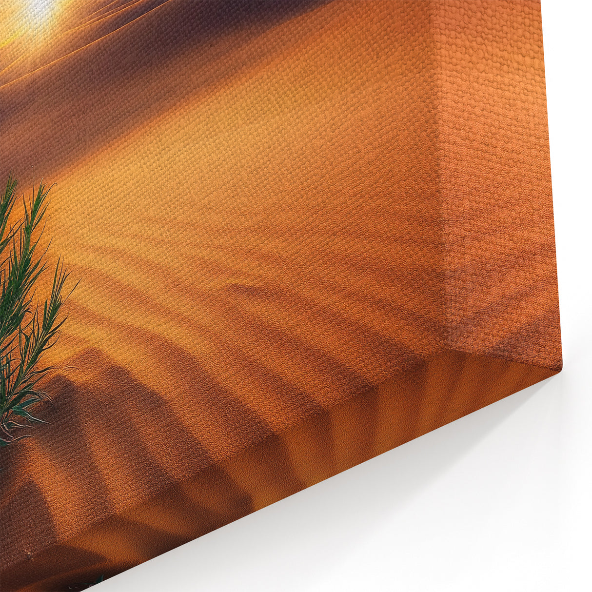 Desert Sunrise Serenity Wall Art - Golden Sand Dunes Canvas Prints