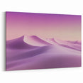 Desert Canvas Prints - Soft Lavender Dunes with Sunset Hues