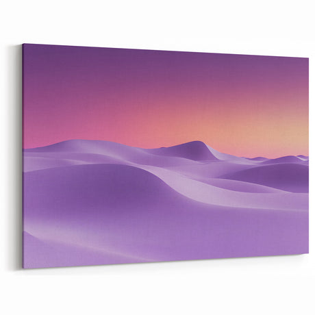 Desert Canvas Prints - Lavender Sand Dunes at Sunrise