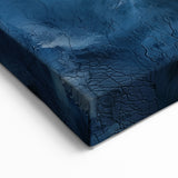 Desert Landscape Art - Aerial View of Blue Toned Sand Patterns