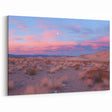 Desert Landscape Art - Pink and Blue Twilight Over Serene Desert