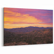 Southwestern Desert Art - Vibrant Sunset Over Rolling Hills