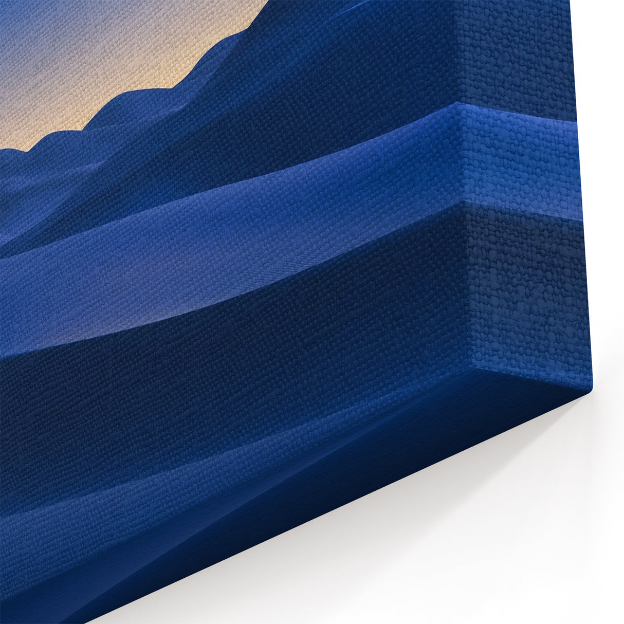 Desert Landscape Art - Twilight Dunes Under a Starry Sky