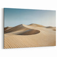 Golden Desert Canvas Prints - Rolling Sand Dunes Under a Clear Sky