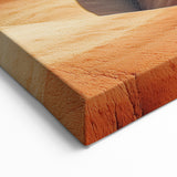 Striped Desert Hills - Vibrant Southwestern Canvas Landscape