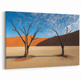 Desert Serenity - Dramatic Dunes with Bare Trees Canvas Art