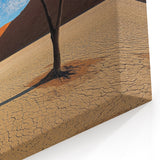 Desert Serenity - Dramatic Dunes with Bare Trees Canvas Art