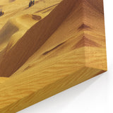 Golden Sand Adventures - Desert Dunes with Vehicles Canvas Art