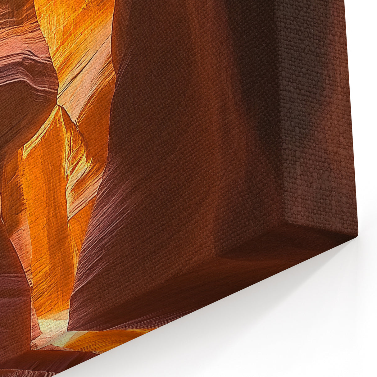 Sunlit Canyon Passage - Dramatic Desert Sandstone Wall Art