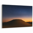 Starlit Desert Night - Golden Dunes Under a Starry Sky Canvas Art