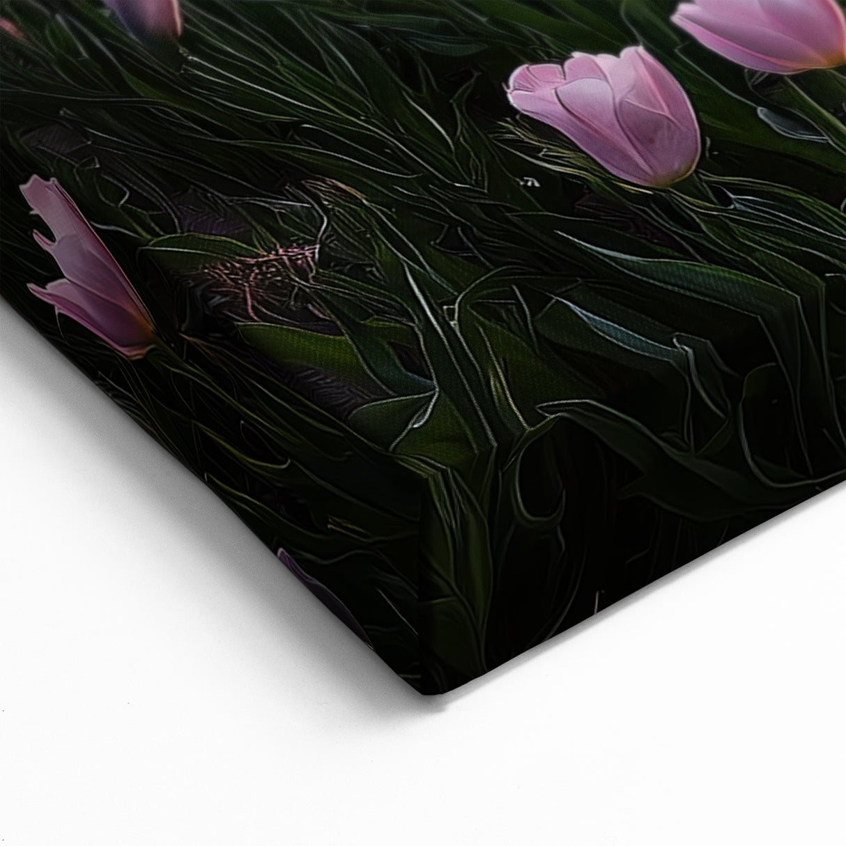 Vibrant Tulip Field at Sunset – Fields Panorama Wall Decor