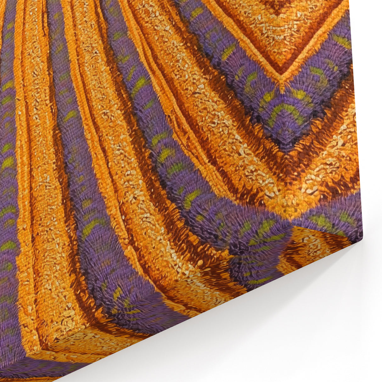 Golden Lavender Fields with Lone Tree – Scenic Fields Framed Art