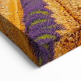 Golden Lavender Fields with Lone Tree – Scenic Fields Framed Art