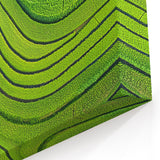 Rolling Fields Canvas Art - Green Terraced Landscapes