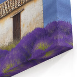 Countryside Fields Wall Hanging - Lavender Fields and Cottage