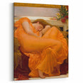 "Romanticism Art: Flaming June - Historical Canvas Print Masterpiece"