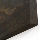 Romanticism Art: "Limekiln at Coalbrookdale" Landscape Canvas Print
