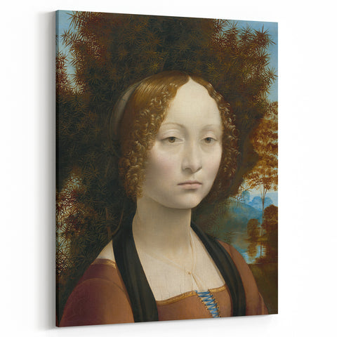 Ginevra de’ Benci by Leonardo da Vinci - Renaissance Art Print