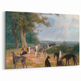Romanticism Art - Nine Greyhounds Landscape - Classic Romantic Print