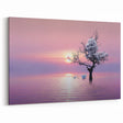 Scenic Landscape Wall Art - Sunset and Blossom Tree