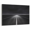 Minimalist Landscape Wall Art - Endless Road in Monochrome