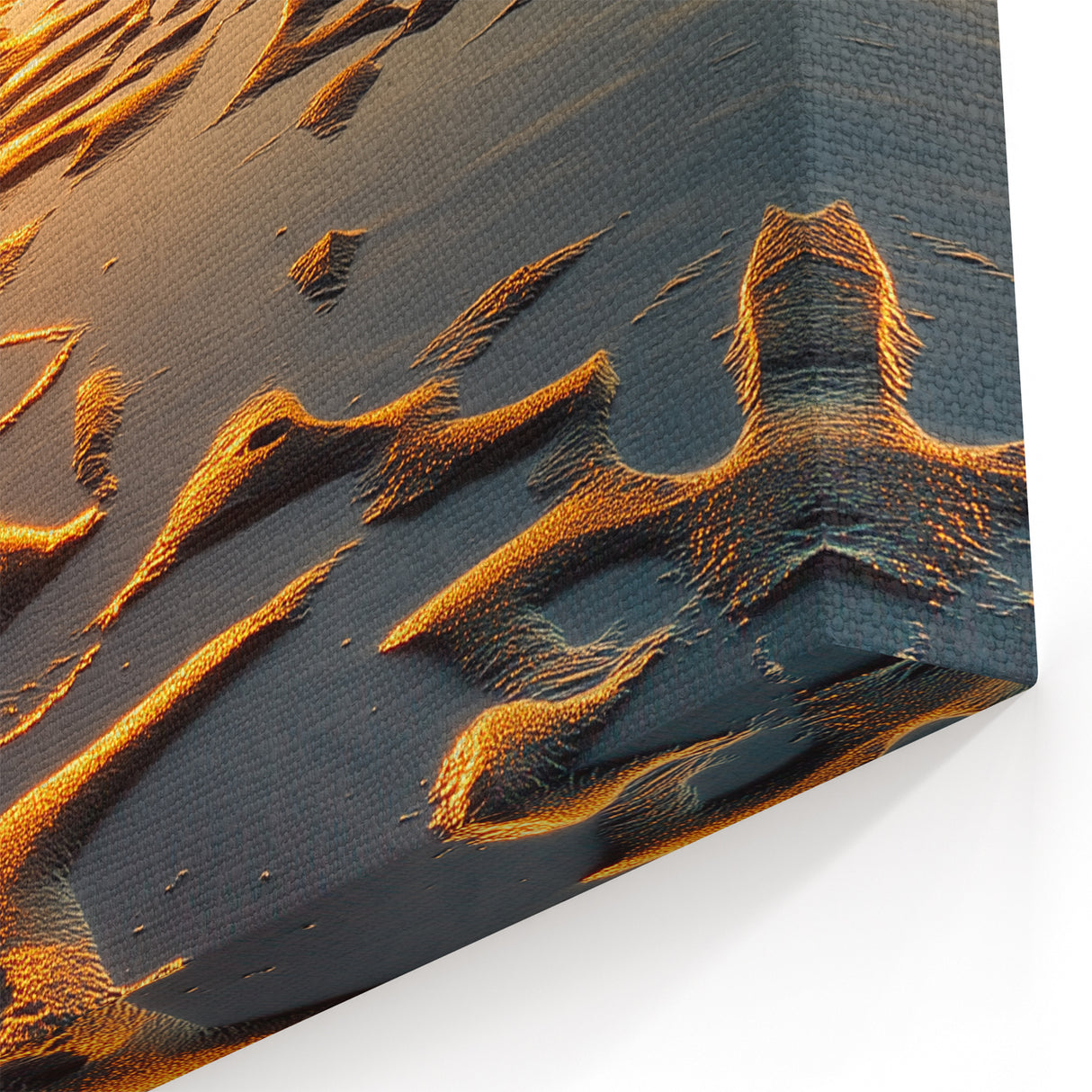 Coastal Sunrise Wall Art - Golden Beach and Ocean Reflections