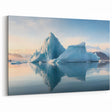 Antarctic Landscape Art - Iceberg Reflections at Sunrise