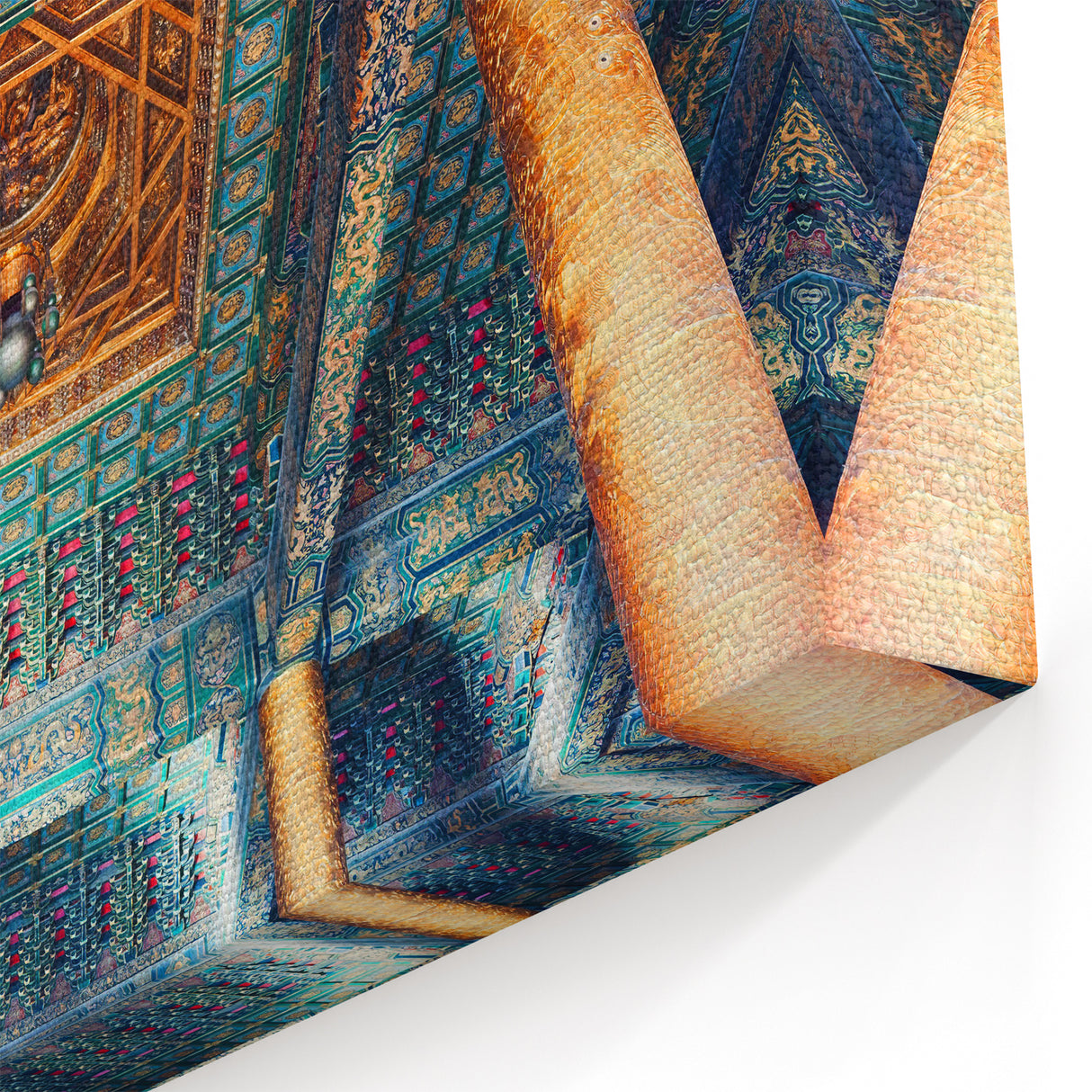 Intricate Beijing Ceiling Wall Art - Ornamental Temple Design