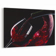 Red Wine Elegance - Modern Kitchen Art for Sophisticated Decor