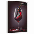 Luxury Wine Pour - Canvas Kitchen Art for Elegant Spaces