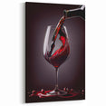 Luxury Wine Pour - Canvas Kitchen Art for Elegant Spaces