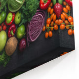 Fresh Vegetable Medley - Modern Kitchen Wall Art for Food Lovers