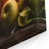 Fresh Apple Splash - Vibrant Kitchen Art for Modern Spaces