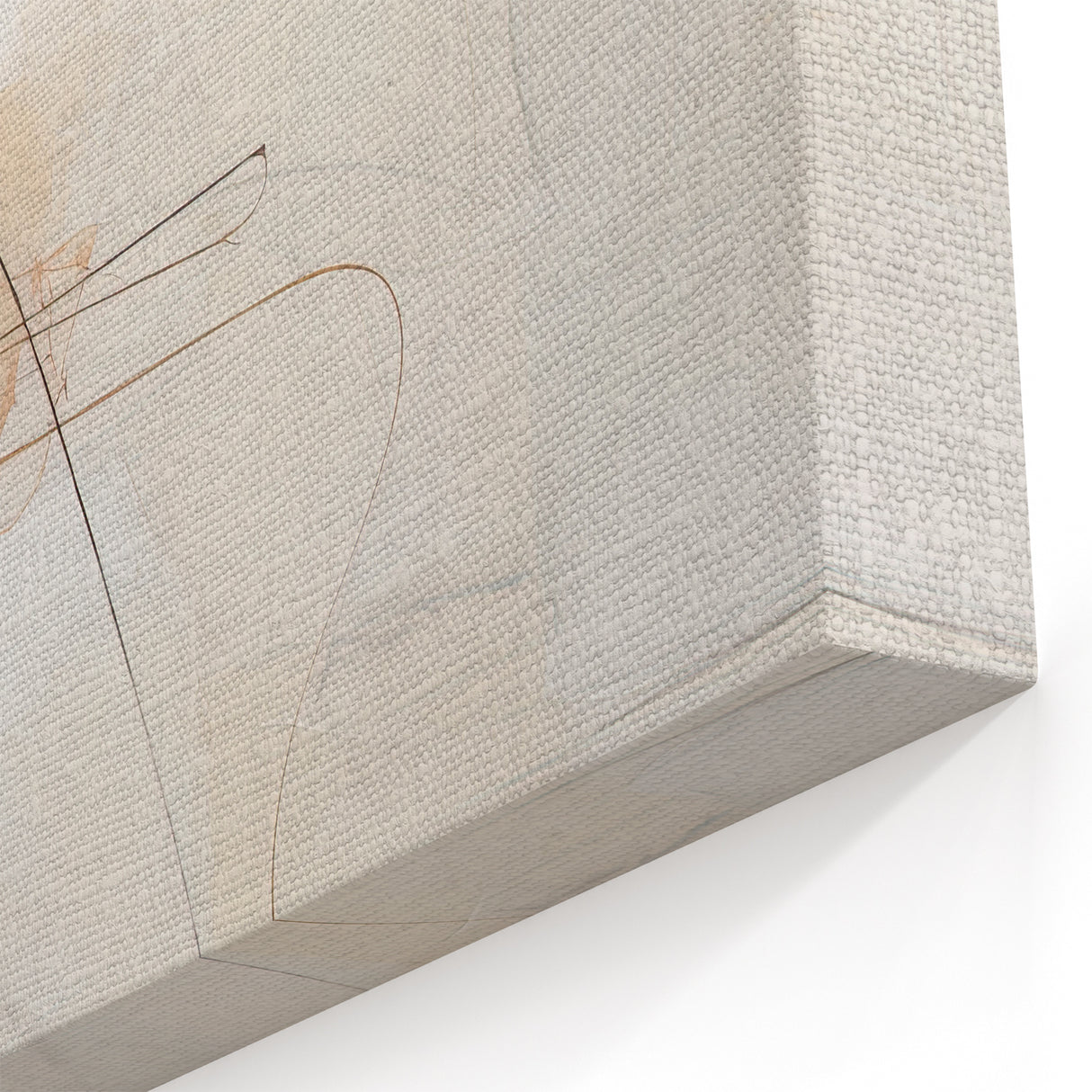 Contemporary Dining Art Pieces - Abstract Beige & Black Wall Décor
