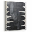 Contemporary Dining Art Pieces - Black & White Textured Abstract