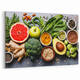 Superfood Harmony - Fresh & Vibrant Kitchen Wall Art