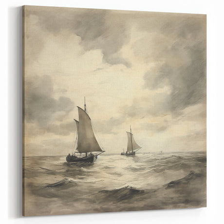 Vintage Sailing Seascape Art – Classic Nautical Wall Print