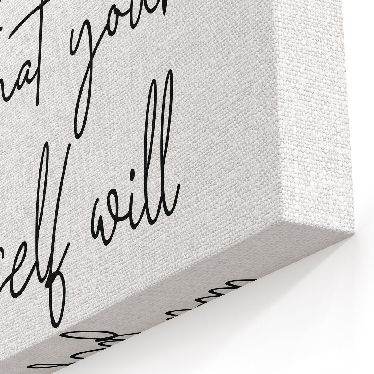 Butterfly Typography Art Print – Motivational Quote on Canvas