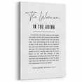 Inspirational Typography Art Print – The Woman in the Arena