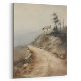 Vintage Mountain Path Art – Classic Countryside House Print