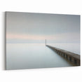 Modern Office Art - Minimalist Pier & Horizon Canvas Print