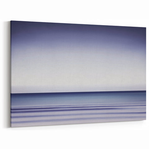 Tranquil Ocean Office Wall Art – Modern Blue Gradient Seascape
