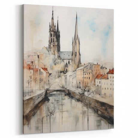 Historic Cathedral Art – Vintage Landscape Prints for Classic Decor