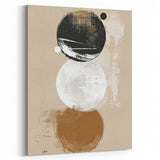 Minimalist Geometric Wall Art - Abstract Dining Room Canvas Print