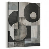 Acrylic Dining Room Artwork – Geometric Monochrome Print