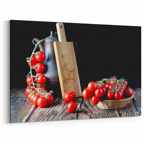 Rustic Tomato Kitchen Wall Art – Modern Canvas & Framed Print