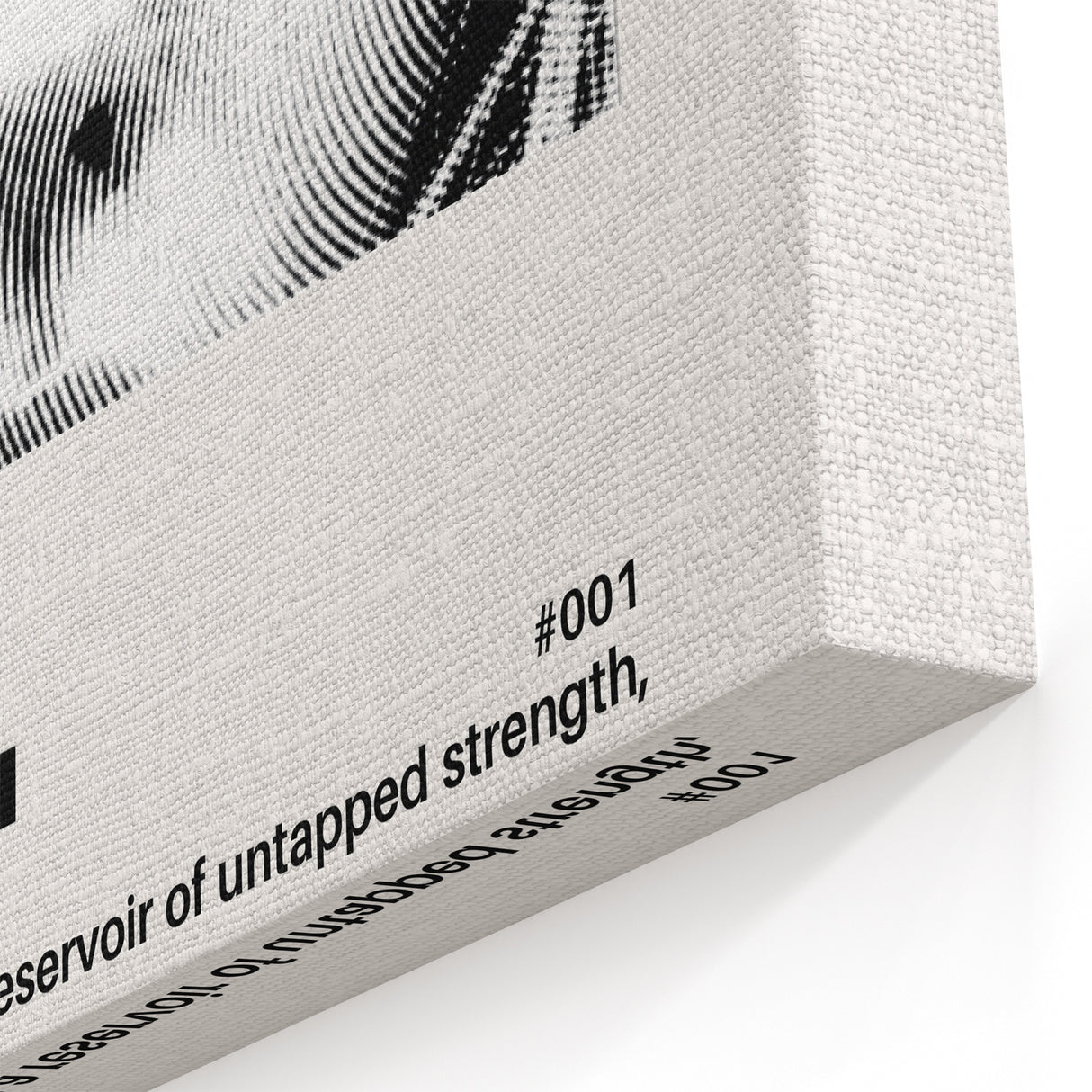 Monochrome Motivational Typography Art Print - "Seek" Canvas