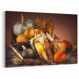 Harvest Season Kitchen Art – Rustic Pumpkin & Corn Wall Print