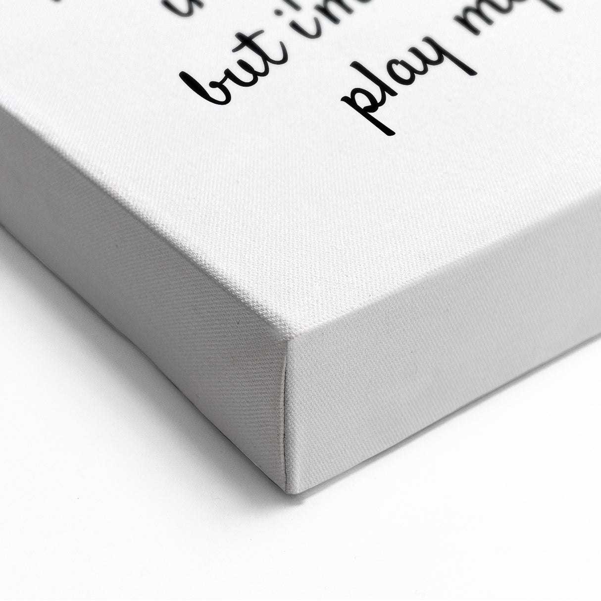 Romantic Typography Art Print - "Play My Ace" Canvas