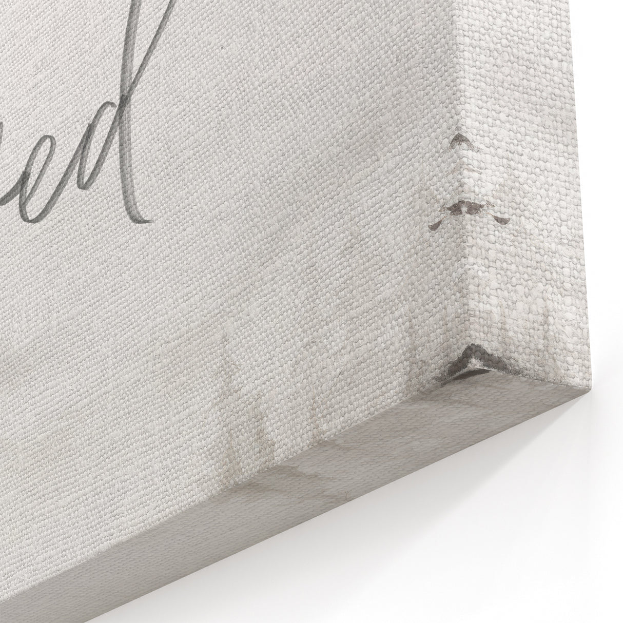 Romantic Typography Art Print - "Together They Loved" Canvas